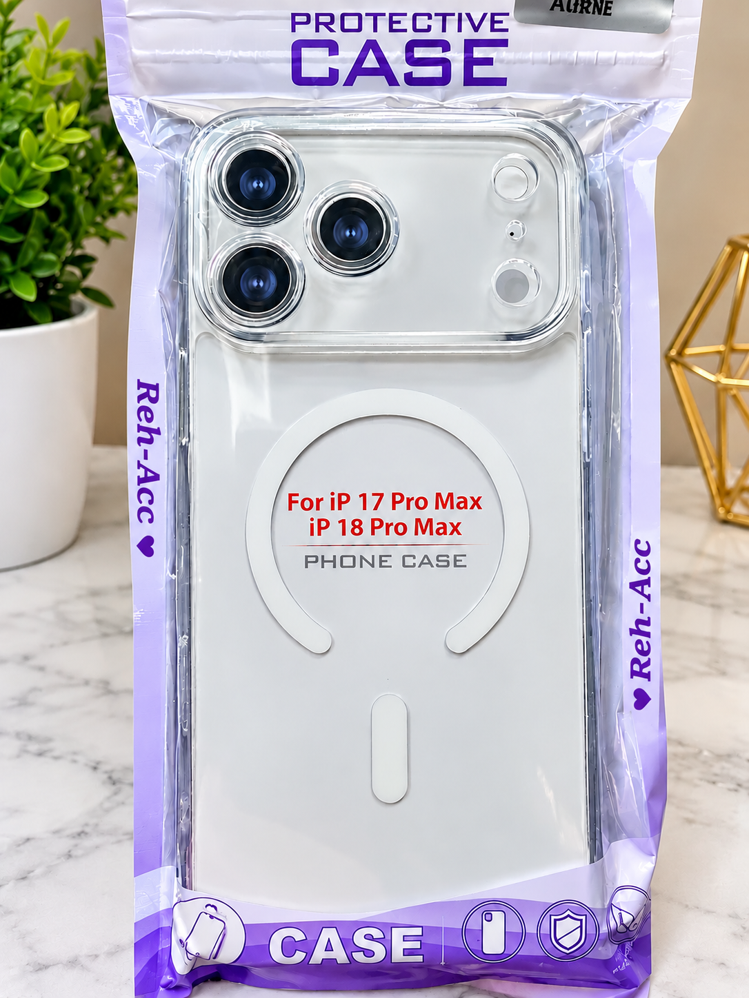 Clear Magnetic Case For Iphone 17 / 18 Pro and Pro Max