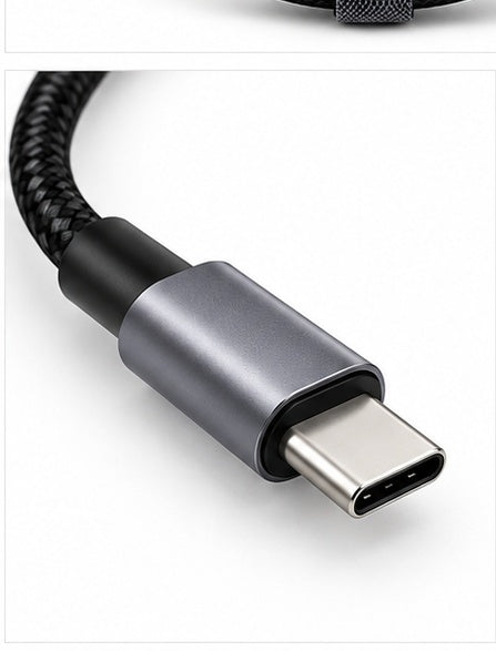 Reh-Acc 2-Pack USB-C to USB-C Braided Cables 3ft Black/Silver iPhone 18